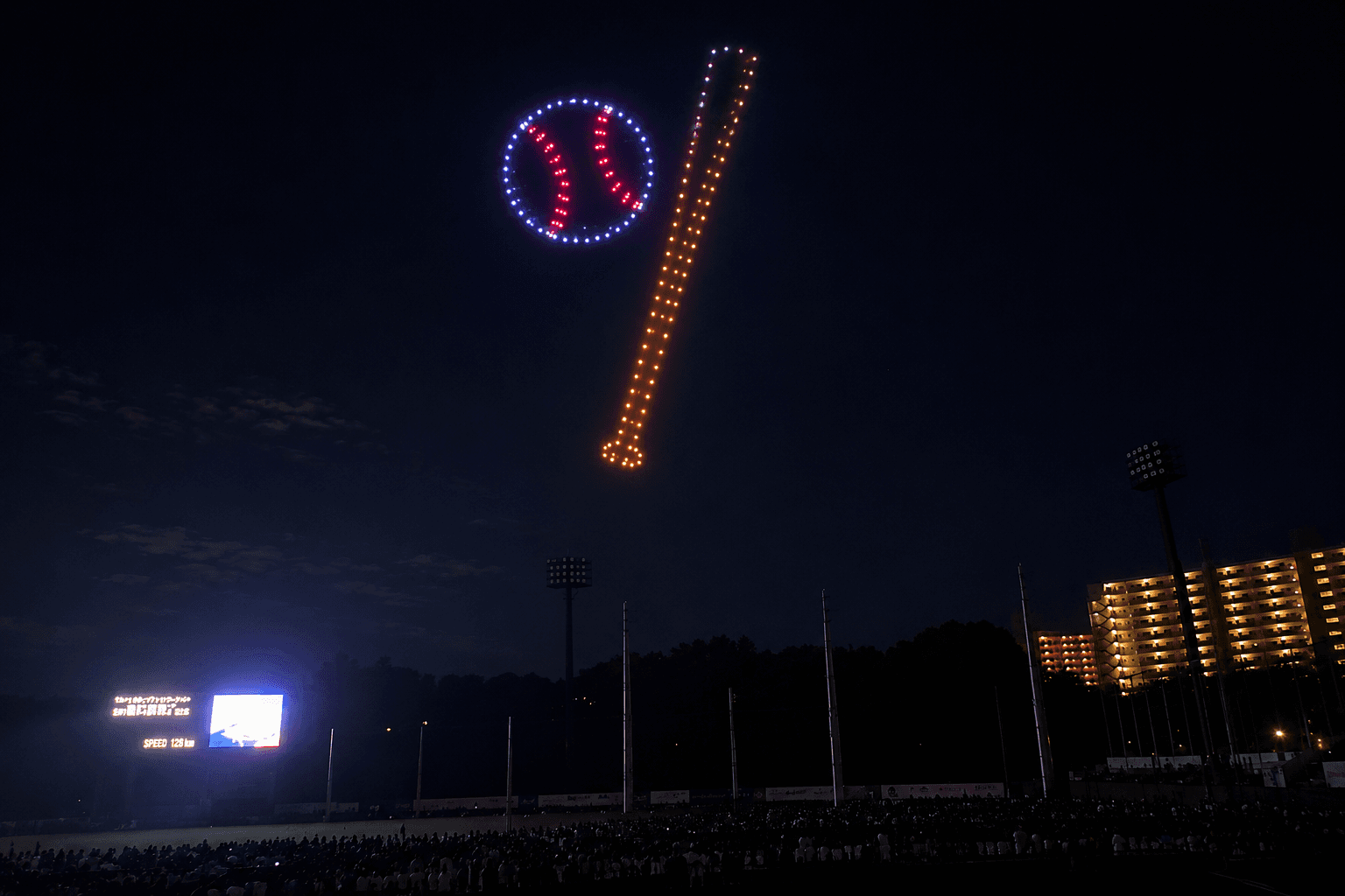 ポニーリーグ全国大会 開会式にて初のドローンショー実施